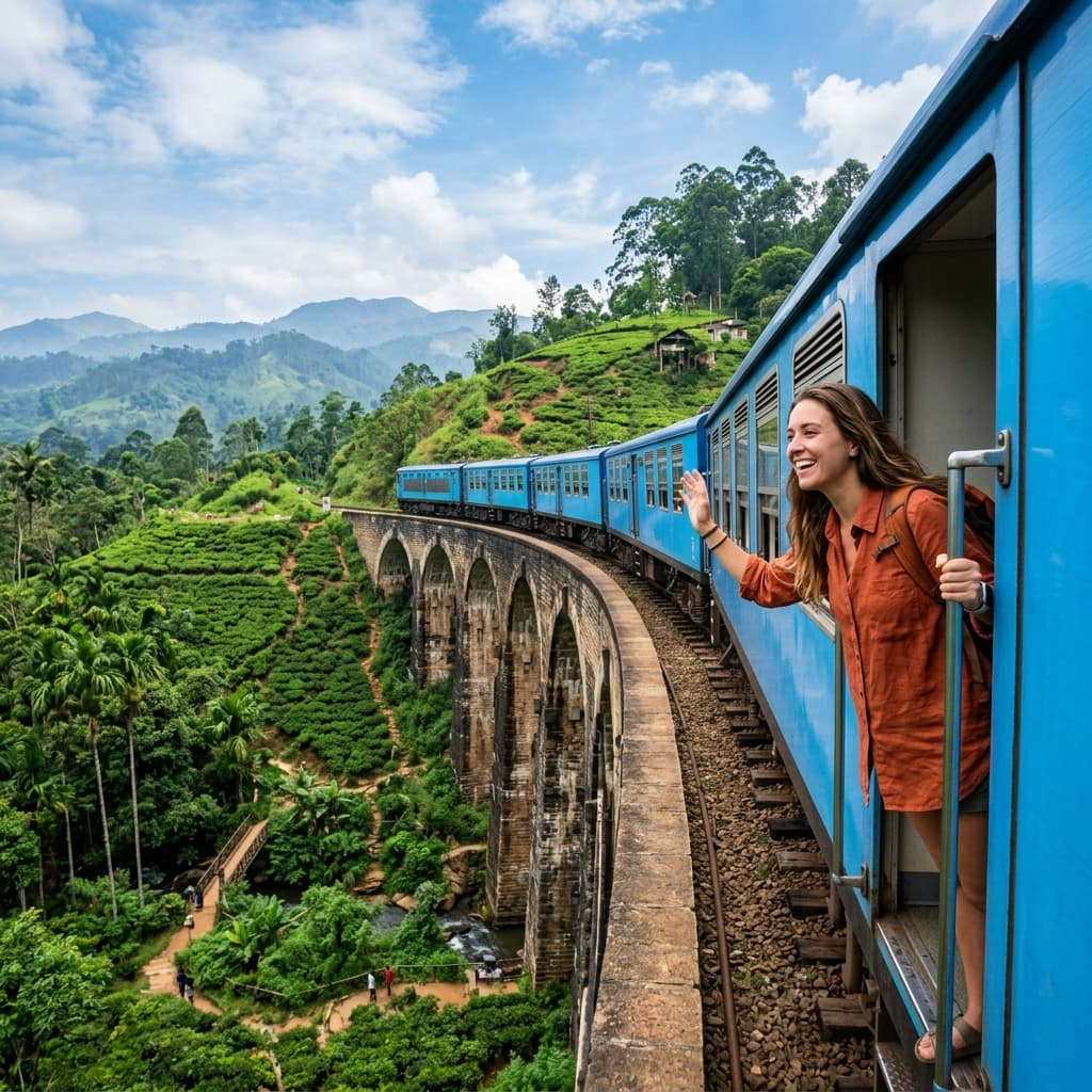 Sri Lanka scenic train